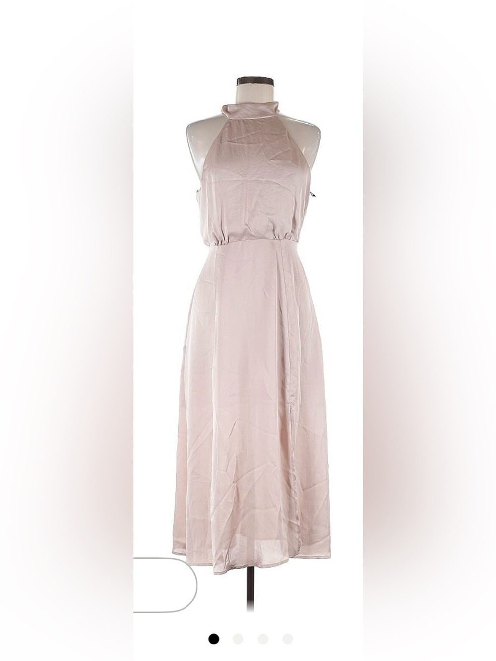 Astr Blush Halter Maxi Dress